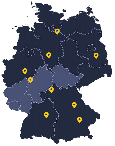 Deutschlandkarte Verfügbarkeit